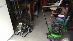 Pressure washer lawn mower