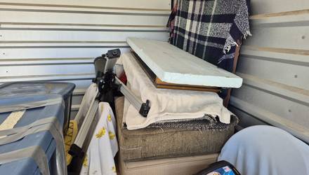 Cushions. Telescope.