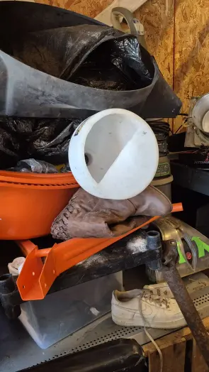 stuff in loft area.